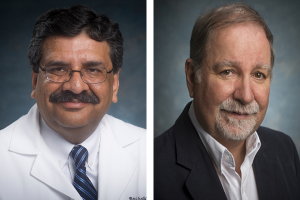 Ravi Bhatia, M.D., director of the Division of Hematology and Oncology and interim director of the O’Neal Comprehensive Cancer Center (left) and Victor M. Darley-Usmar, Ph.D., UAB Department of Pathology (right).