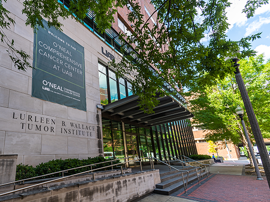 oneal comprehensive cancer center exterior shot