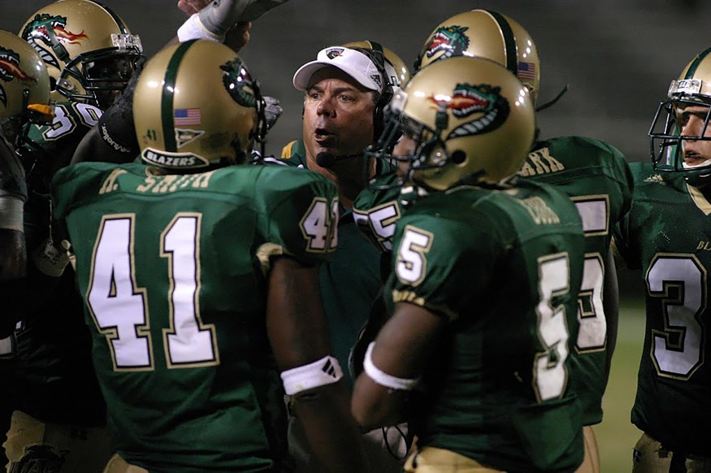 UAB Football players and Pat Sullivan