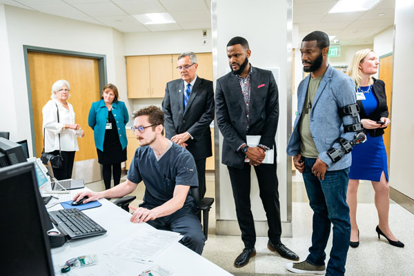 Mayor Woodfin at O'Neal