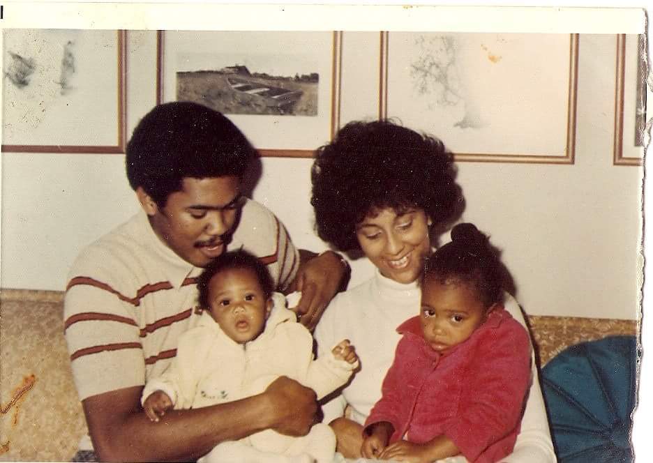 Young Francine Walton with her mother