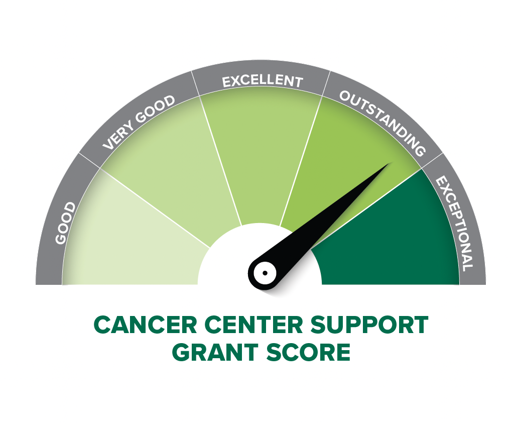 OCCC Support Grant Score shown as "Outstanding" indicated by green meter