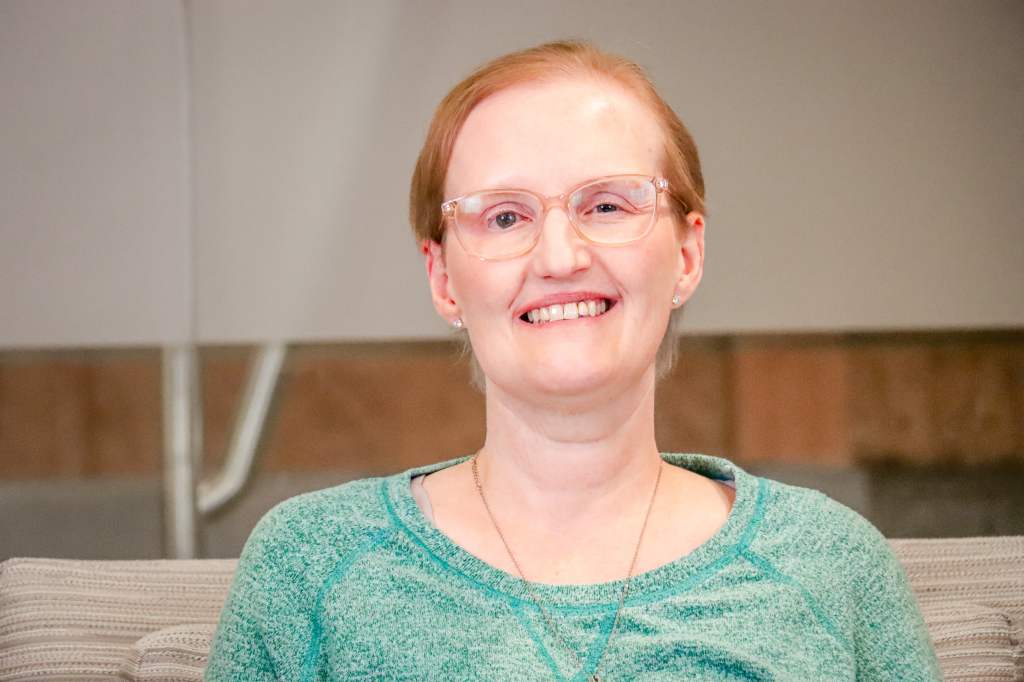 Rebecca Hall, a 2026 Iron Strong Awards recipient, smiles to camera.