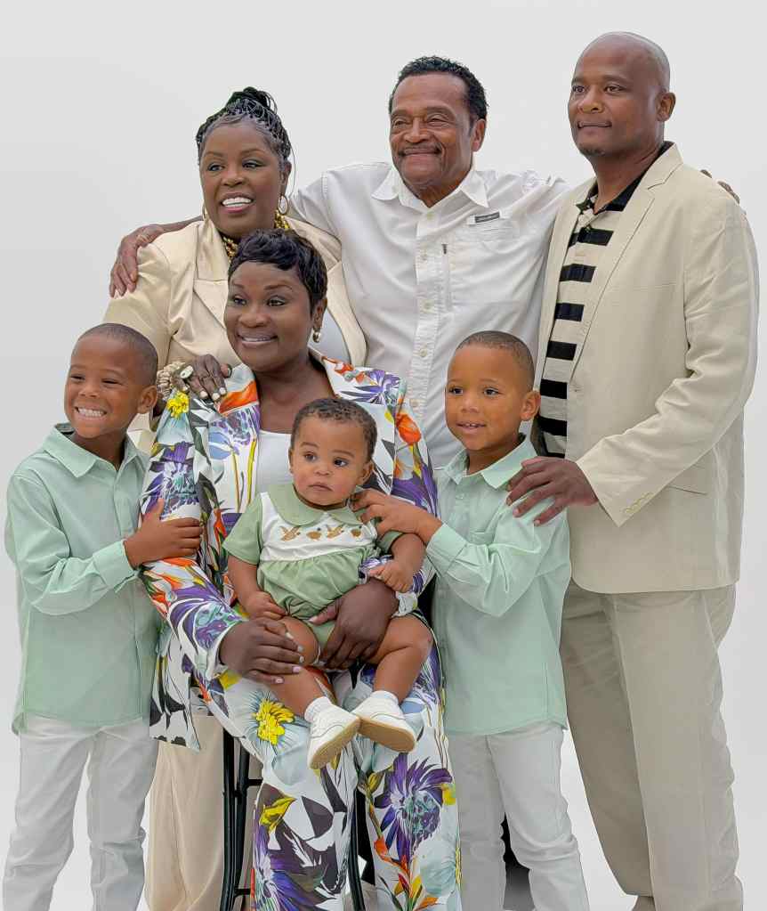 Yolanda Jackson, her sons, and her extended family at the O'Neal Iron Strong Awards 2026.