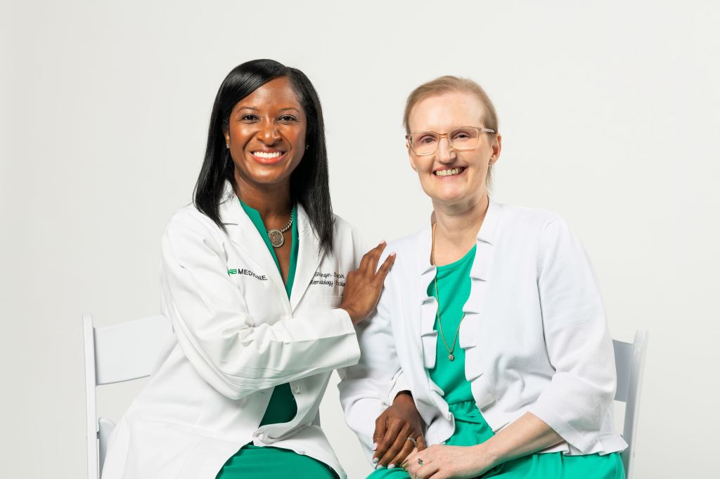 Erica Stringer-Reasor, M.D., and. Rebecca Hall at the 2026 O'Neal Iron Strong Awards